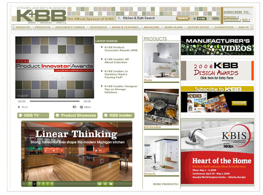 kitchen and bath business screenshot